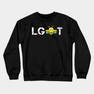 Bee LGBT Gay Pride Lesbian Crewneck Sweatshirt